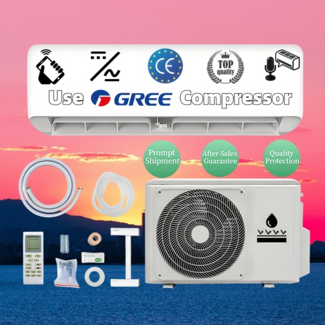 High Efficiency 60Hz Smart Mini Split Air Conditioner 9000-24000 BTU Wi-Fi Voice Inverter AC US Canada Bulk Order Factory Price
