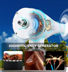 Hot Bán máy phát điện tuabin gió 500W 800W 1000W phù hợp cho tàu biển hoặc sử dụng nhà OW tiếng ồn hiệu quả cao năng lượng tái tạo - Product Image 4