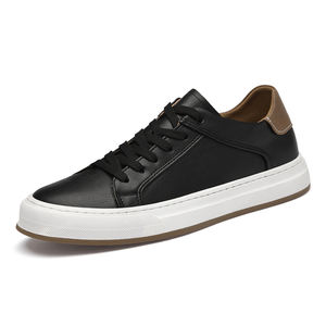 新款高品质舒适高档真皮女士休闲鞋男士经典平板白色运动鞋时尚意大利品牌热销美国 - Product Image 2