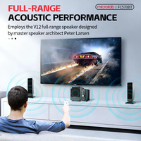 Microlab FC570BT Bluetooth 3-Kanal-Lautsprecher Subwoofer Diskreter Verstärker für Optischen/Koaxial-/AUX-Eingang Hi-Res Audio Leistungsstark