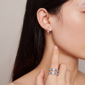 925 sterling Silver Evil Eye Finger <span class=keywords><strong>Ring</strong></span> với hình trái tim <span class=keywords><strong>Ruby</strong></span> Zircon đơn giản thời trang mỹ trang sức cho phụ nữ của món quà sinh nhật - Product Image 5