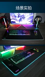 لوحة ماوس مغناطيسية تعمل بالشحن اللاسلكي باستطاعة 15 واط مع طباعة شعار من نوع RGB