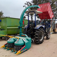 Tracteur de récolte d'ensilage 4x4 de 100 CV, 760 tr/min PTO, 12 vitesses avant, cabine climatisée 3700x1800x2600mm pour utilisation en élevage et en agriculture