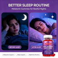 Gummies de mélatonine pour un rythme circadien amélioré, une routine de coucher plus rapide et un soulagement occasionnel de l'insomnie