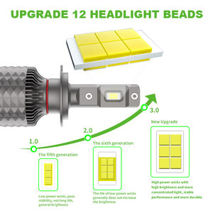 30W H3 fari LED 2800lm equivalente ventola di raffreddamento illuminazione automobilistica di ricambio per <span class=keywords><strong>Peugeot</strong></span> <span class=keywords><strong>206</strong></span> 308 508 guida notturna - Product Image 4