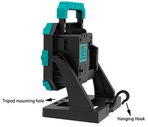 Luz LED DE TRABAJO recargable de haz de inundación de alta potencia de 18V, batería de 10000 lúmenes con soporte de trípode <span class=keywords><strong>para</strong></span> inspección de sitio <span class=keywords><strong>para</strong></span> uso en jardín - Product Image 5