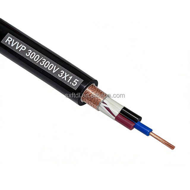 Wholesale RVVP Shield Cable 2/3/4/5/12 Core ZC-RVVP Power Cable 0.3mm 0.5mm 0.75mm 1.5mm Sensor Control Cable