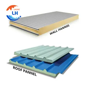 40mm metal 50mm EPS isolation polyurethane fireproof foam steel wall sandwich panel for roofing