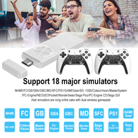 Topleo Mini Console de Jeu Classique M8 Pro Sans Fil Portable Arcade Lite 4K Machine Consoles de Jeux Vidéo Rétro Clé de Jeu