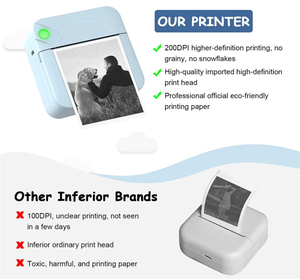 Mini <span class=keywords><strong>Imprimante</strong></span> <span class=keywords><strong>Portable</strong></span> de Poche Sans Fil Bluetooth, <span class=keywords><strong>Imprimante</strong></span> Thermique avec Papier Thermique, pour <span class=keywords><strong>Smartphone</strong></span>, Étiquettes Autocollantes, Sans Encre - Product Image 5