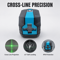 Niveau laser vert portable de qualité industrielle KMD PRG2L avec trépied, auto-nivellement électronique