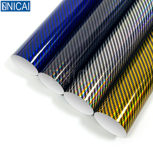NICAI 1.52*18M Film vinyle auto-adhésif <span class=keywords><strong>2D</strong></span> rouleau Laser fibre de carbone voiture véhicule carrosserie rouleau de protection voiture vinyle Wra - Product Image 2
