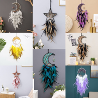 Attrape-rêves de décoration d'intérieur avec pierres semi-précieuses artisanales et éclats de cristaux mélangés