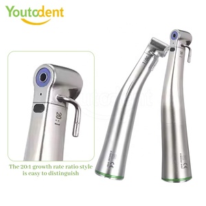 Machine à <span class=keywords><strong>angle</strong></span> réduit <span class=keywords><strong>dentaire</strong></span> électrique 20:1, outil médical en acier inoxydable, pièce à main à faible vitesse avec lumière LED - Product Image 5