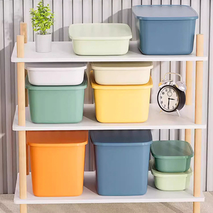 Máy Tính Để Bàn Dày Nhựa Đơn Giản Lưu Trữ Hộp Đồ Lặt Vặt Đồ Chơi Lưu Trữ Organizer <span class=keywords><strong>Box</strong></span> Với Nắp - Product Image 4