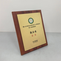 Trophée de plaque de certificat en bois personnalisé Plaque de récompense en bois pour certificat