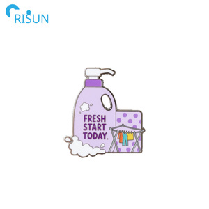 Customised Enamel Spray Detergent <strong>Laundry</strong> <strong>Liquid</strong> Brooch Pins Custom Logo Bleaching Sud Vibes <strong>Laundry</strong> Detergent Enamel Pin Badge - Product Image 4