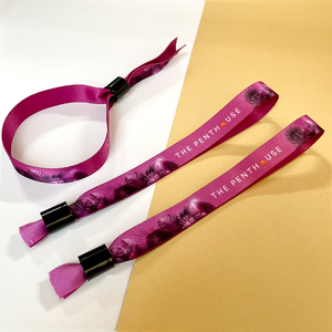 Pulsera de Plástico de Un Solo Uso/Pulsera de Tela para Festivales/Pulsera Tejida de Poliéster para Eventos, Pulsera para Parejas <span class=keywords><strong>Totwoo</strong></span> - Product Image 2
