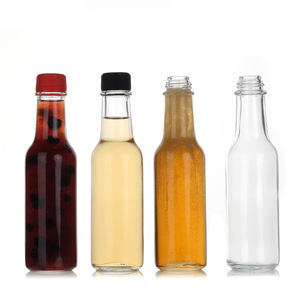 Botella <span class=keywords><strong>Tabasco</strong></span> de vidrio transparente barata/3oz 5oz 8oz botella de vidrio Woozy de salsa Sriracha caliente con tapón de rosca a prueba de fugas - Product Image 1