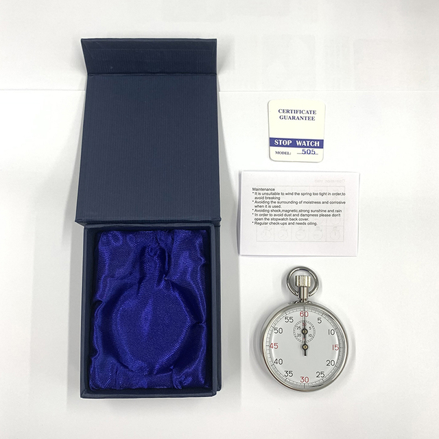 Mechanical Stopwatch 505 Analog Manual Stopwatch No Battery Sports School Use Mechanical Stop Watch Hand Educational Stopwatch