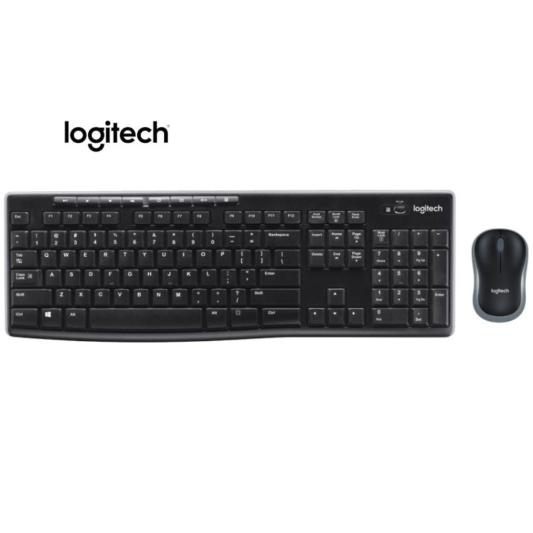 Logitech MK270 2,4 ГГц Надежная беспроводная клавиатура и мышь, беспроводное соединение на большие расстояния