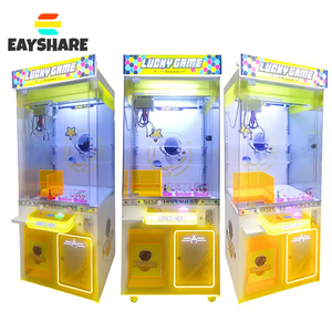 EAYSHARE Lucky Game Crane Machine, machine à monnayeur à lumières clignotantes rose, jeu d'arcade de parc d'attractions pour les 6 ans et plus - Product Image 3