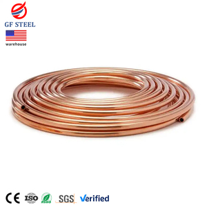 Ống đồng sáng bóng 99,99% đồng đỏ nguyên chất, ống liền mạch, kích thước tùy chỉnh, ống đồng uốn, hàn, ống dẫn nước, cung cấp từ nhà máy - Product Image 1