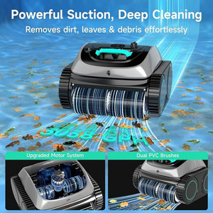 Nettoyeur de <span class=keywords><strong>piscine</strong></span> électrique automatique, <span class=keywords><strong>robot</strong></span> de nettoyage de <span class=keywords><strong>piscine</strong></span>, <span class=keywords><strong>batterie</strong></span> au lithium, garantie de 2 ans, outil d'aspiration mural en plastique - Product Image 3