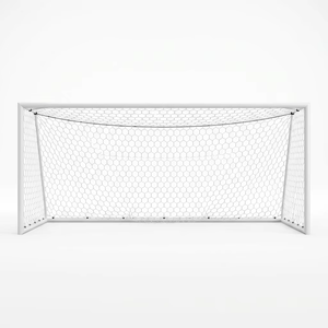 Filet <span class=keywords><strong>de</strong></span> football en polyester PE <span class=keywords><strong>de</strong></span> couleur personnalisée pour entraînement extérieur, en gros, pour cages <span class=keywords><strong>de</strong></span> football - Product Image 1
