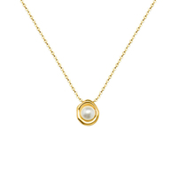 Mode de Style INS, accessoires bijoux à la mode, pendentif clavicule, perle de coquille, en or 18K, collier pour femmes