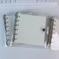 Ins Vent Transparent Page Intérieure A7 Carré PVC Star Tracker Livre Imprimé Reliure à Feuilles Mobiles Livre Antidéflagrant Coupe-Vent