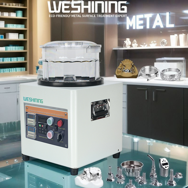 Shenzhen Titanium Small Rim Media Drum Rotary Polisher / Tumbler Magnet Polish Jewrler Polishing Machine Mini-magnetic-polisher