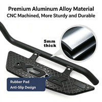 Nouvel ensemble de barres de protection et repose-pieds pour moto PCX160 2025 en alliage d'aluminium, anti-collision, noir mat, fixation directe par boulons, résistant aux chocs