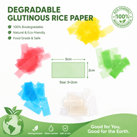 Konfeti Kertas Beras Ramah Lingkungan Biodegradable Grosir Pabrik Larut Air 1000g/Pak Merek Chaojun Dekorasi Pesta Pernikahan
