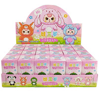 Venta al por mayor figuras Anime niñas lindas bebé tres niños caja ciega cajas misteriosas juguetes personalizados niños