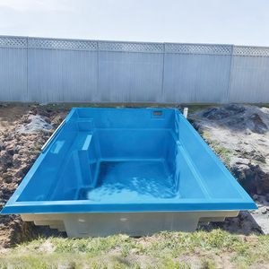 Moderna y Lujosa Piscina de Hidromasaje Grande de Fibra de Vidrio para Exteriores, para Uso Familiar y Hotelero - Product Image 3