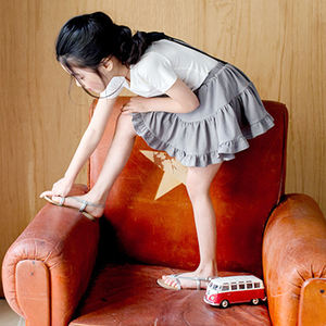 Blusa y Falda de Mariposa sin Espalda para Niñas Pequeñas, Vestido Infantil para Oportunidades de Distribución por Aliexpress China - Product Image 3