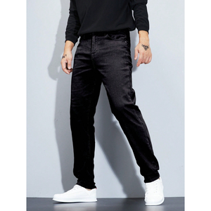 Quần Jean Nam Denim Đen Cổ Điển, Dáng Regular - Fit, Bán Buôn Tùy Chỉnh - Product Image 1