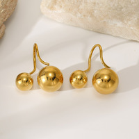 Bague ouverte en acier inoxydable poli, finition dorée lisse, pour usage quotidien, vente en gros, bagues de mode pour femmes