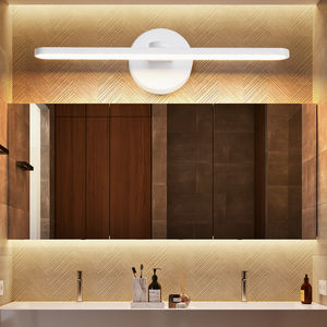 Miroir de maquillage LED pour salle de bain, couleur laiton, éclairage mural avec prise, stock usine Zhongshan - Product Image 3