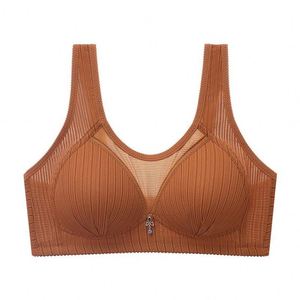 Women Front Closure Wireless Plus Size Unlined <strong>Minimizer</strong> Push up Full <strong>Coverage</strong> <strong>Bra</strong> Underwear - Product Image 3