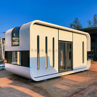 Maison de conteneur préfabriquée en acier, contemporaine, modulaire, légère, durable, imperméable, écologique, avec structure en acier, 20 pieds, 40 pieds, bureau