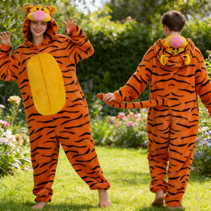 Vente en gros de pyjamas en polaire pour adultes, mignons, en forme d'animaux, <span class=keywords><strong>kigurumi</strong></span>, polaire à capuche, vêtements de nuit, assortis à la famille, cosplay, cadeau de Noël - Product Image 2