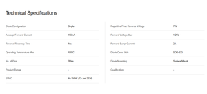 Diode de commutation de petit signal 1N4148WS-7-F - Product Image 6