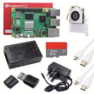 Kit de Desarrollo Original Raspberry Pi 5 8GB, Placa de Desarrollo SC1112 Raspberry Pi 5 2GB 4GB 8GB 16GB RAM, Procesador BCM2712, Kit de Aprendizaje - Product Image 1