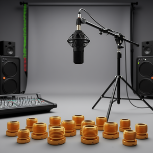 Adaptador para Soporte de Micrófono, 5/8 Macho, 3/8 Hembra, Aleación de Aluminio Dorado, 12 Piezas, para Soportes de Micrófono, Brazos de Micrófono, Trípodes de Cámara - Product Image 2