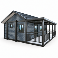 Café modulaire préfabriqué commercial avec terrasse couverte, cabine de vente au détail modulaire pour boutique et entreprise éphémère