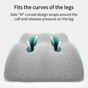 Oreiller de repos pour les jambes en mousse à mémoire de forme, forme de coin, pour soulager la douleur du nerf sciatique, positionnement réglable du lit et confort de sommeil - Product Image 2
