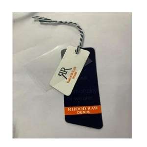 Étiquettes suspendues en papier imprimées sur mesure avec impression recto-verso et cordon pour l'étiquetage de vêtements, de produits artisanaux et de confections. - Product Image 6