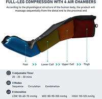 Système de récupération par compression d'air Phenitech, appareil professionnel séquentiel pour la massothérapie, bottes de récupération pour les pieds et les jambes